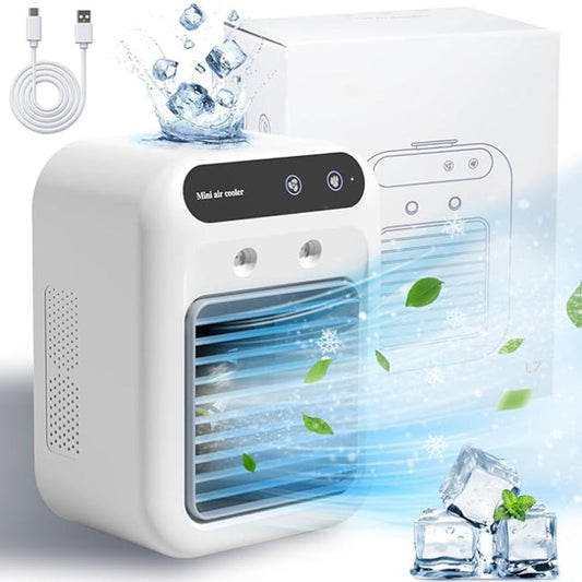 🔥Mini klimatyzator przenośny z funkcją chłodzenia i nawilżania powietrza