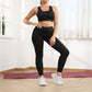 🧘‍♀️Damski biustonosz sportowy z wysokim stanem i legginsy podnoszące biodra