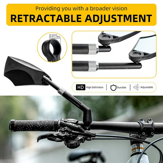 🚲🛵🏍️Rowerowe lusterko wsteczne z regulacją 360° na kierownicę💯