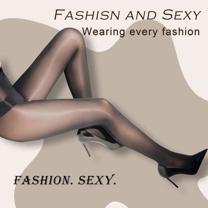 🌸Hot Sale 50% OFF👑 Transparent High-Waisted Shiny Sheer Tights for Women - Sheer & Comfortable