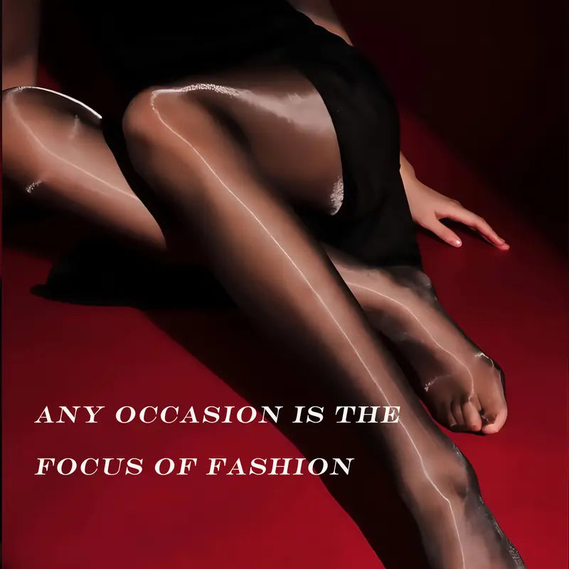 🌸Hot Sale 50% OFF👑 Transparent High-Waisted Shiny Sheer Tights for Women - Sheer & Comfortable