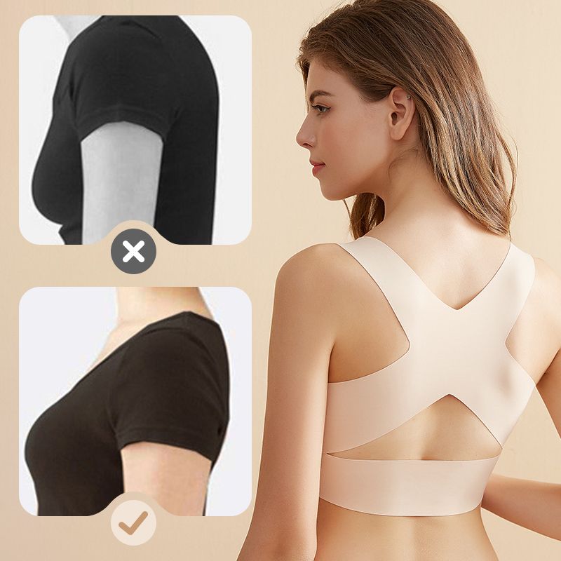 🎉LAST DAY SALE -70% OFF⚡Front Closure Cross-Back Wireless Posture Bra-12