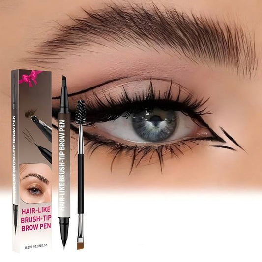 ✨Kup 1 i otrzymaj 1 gratis✨ Wodoodporny i odporny na rozmazywanie dwustronny ołówek do brwi 2 w 1