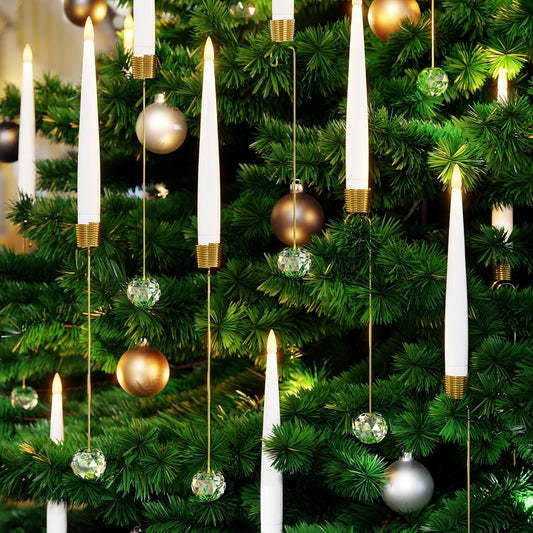 🎁Wyprzedaż: 49% zniżki🎄Choinkowa świeczka LED przezroczysta kryształowa bombka🕯️