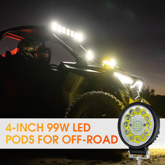 🏍️Bardzo jasna lampa robocza LED o mocy 99 W 💡