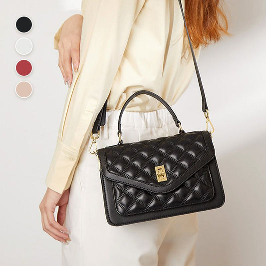 Damską torebkę na ramię z wzorem w romby