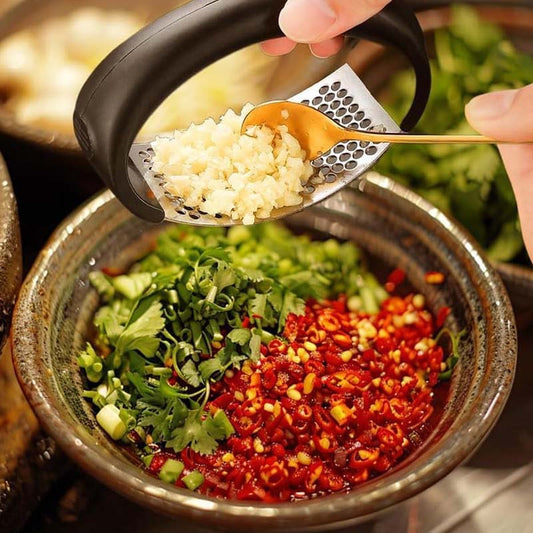 👩‍🍳Tłoczek do czosnku ze stali nierdzewnej🧄