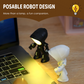 Kreatywna mini lampa stołowa w kształcie robota