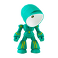 Kreatywna mini lampa stołowa w kształcie robota