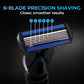 🪒✨6-ostrzowa maszynka do golenia z łatwo zdejmowanymi głowicami