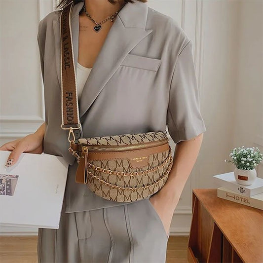 💞Elegancka damska torebka crossbody z monogramem👜