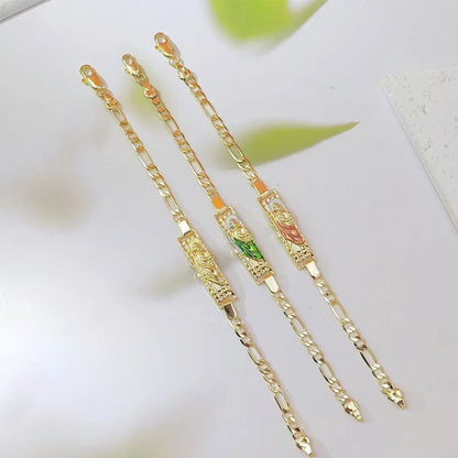 🙏📿Bransoletka łańcuszkowa Figaro (unisex)
