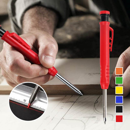 ✏️Wszechstronny, szybkoschnący ołówek stolarski (z temperówką)👨‍🔧