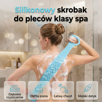 🚿🧼2+1 gratis💦Dwustronna silikonowa gąbka do pleców🌿
