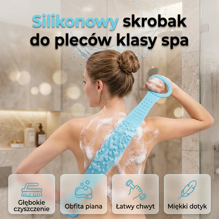 🚿🧼2+1 gratis💦Dwustronna silikonowa gąbka do pleców🌿