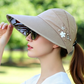 🌞Składana czapka z szerokim rondem, z otworem na kucyk👒