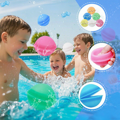 🔫Niemagnetycznych silikonowych baloników z wodą - Idealny wybór na zabawę w basenie, na plaży lub na letniej imprezie.💦