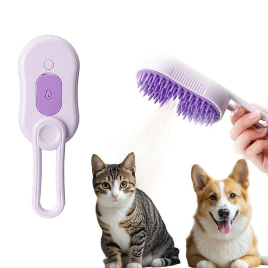 🐱🐾Szczotka z sprayem do pielęgnacji sierści zwierząt domowych – dla jedwabiście gładkiej i miękkiej sierści!
