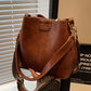 👜✨Damska torebka typu bucket w stylu retro o dużej pojemności, noszona na ramię