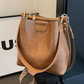 👜✨Damska torebka typu bucket w stylu retro o dużej pojemności, noszona na ramię