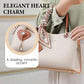 💞👜Elegancka damska torba typu tote z błyszczącą zawieszką w kształcie serca
