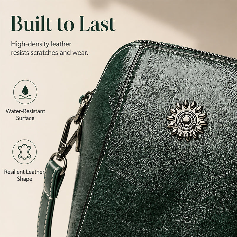👛LAST DAY SALE 49% OFF🍂 Women Handmade Leather Crossbody Phone Bag – Lightweight Small Purse for Essentials, Fits Phone, Cards & Keys 🛍️✨