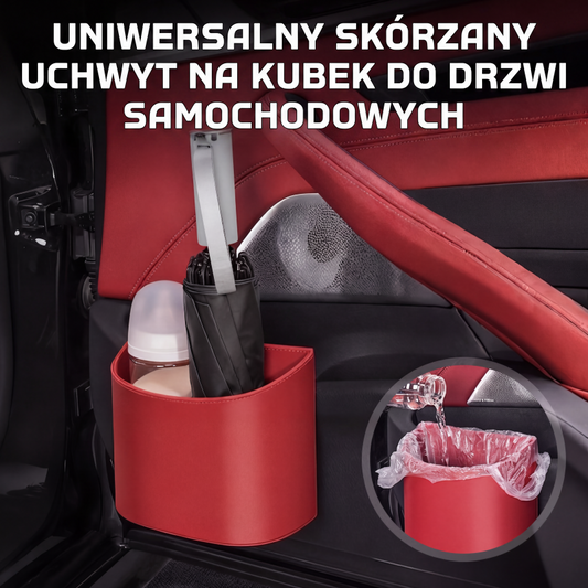 🔥50%! 🚗 Uniwersalny uchwyt na napoje z PU do samochodu, solidne mocowanie, nadaje się do butelek z wodą i telefonów ☕✨