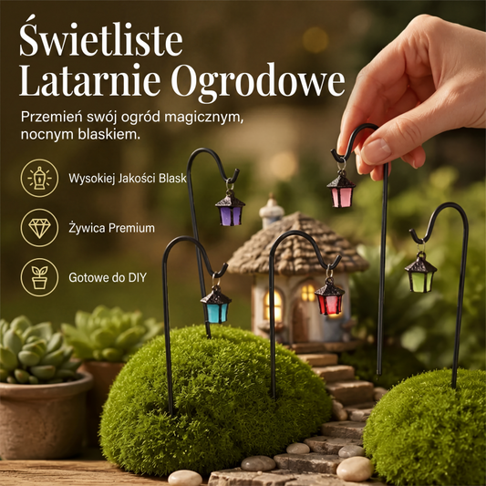 🌿 Świecące w ciemności ozdoby do ogrodu — 7 kolorów, wysokiej jakości żywica, solidne żelazne haczyki — magiczna dekoracja ogrodu. 🌙