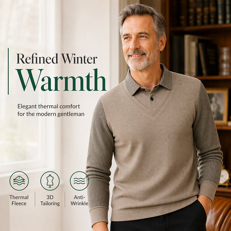 🔥High-Density Fleece, Heat-Locking Warmth – Men's Winter Thermal Top, Soft & Cozy ✨