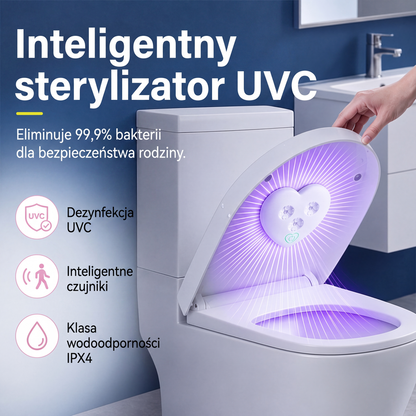 🚽✨Inteligentna lampka sterylizująca UVC do toalety😷