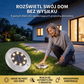 🔥Nierdzewna lampa naziemna zasilana energią słoneczną z 8 diodami LED💡☀️