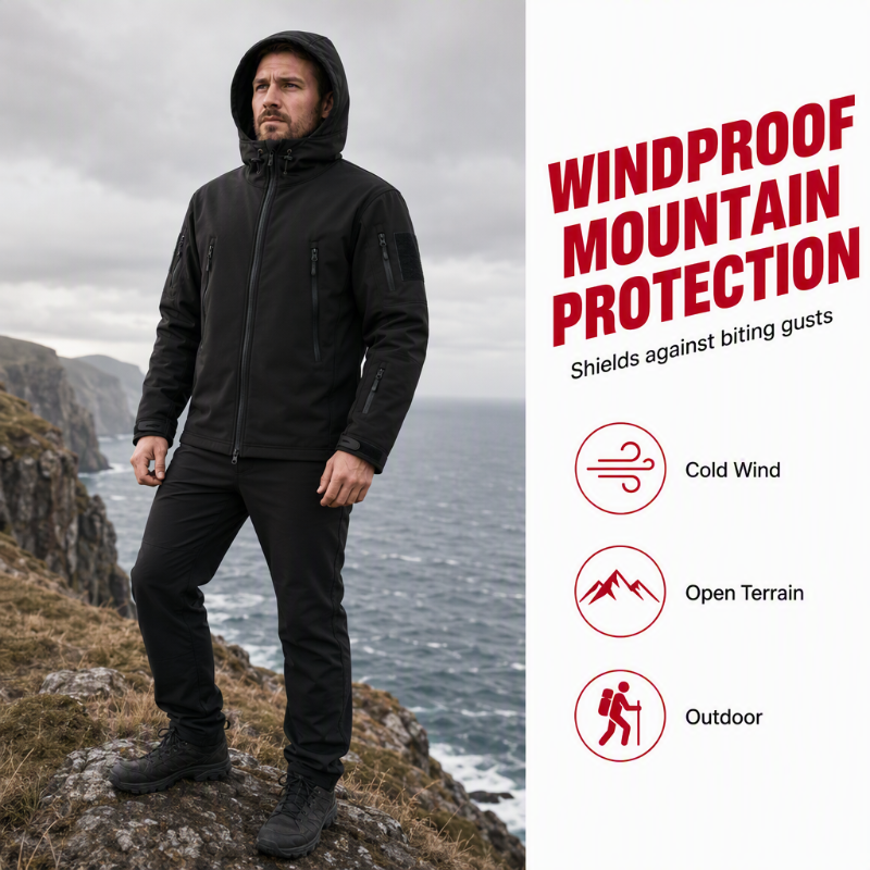 🔥 SALE 50% OFF💥 Men's Waterproof Insulated Outdoor Jacket💦 Built for Wind & Rain