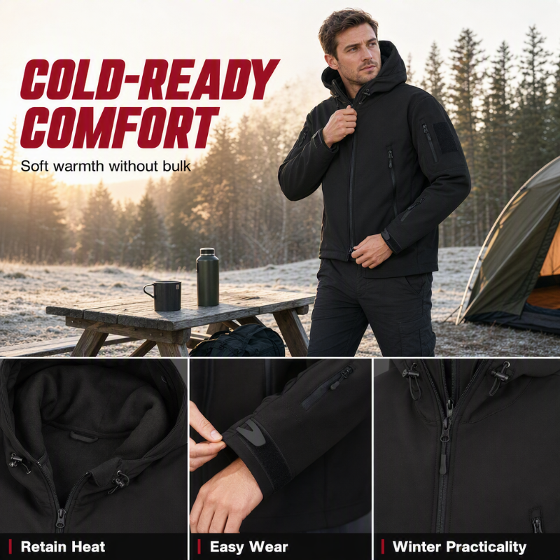 🔥 SALE 50% OFF💥 Men's Waterproof Insulated Outdoor Jacket💦 Built for Wind & Rain