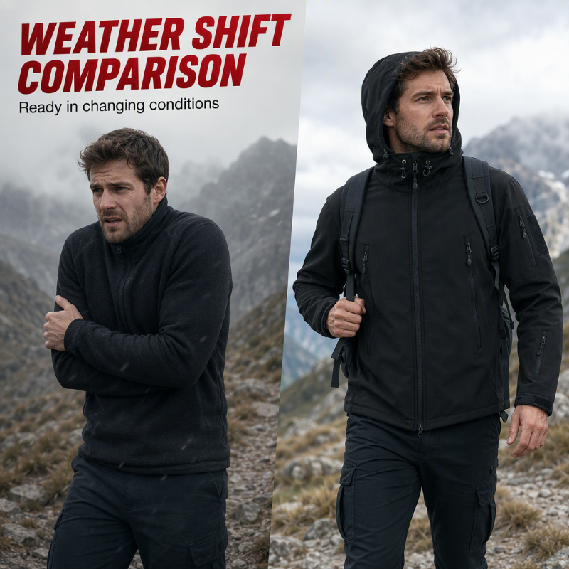 🔥 SALE 50% OFF💥 Men's Waterproof Insulated Outdoor Jacket💦 Built for Wind & Rain