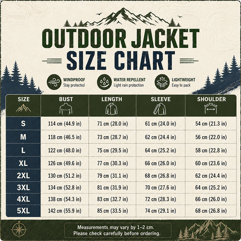 🔥 SALE 50% OFF💥 Men's Waterproof Insulated Outdoor Jacket💦 Built for Wind & Rain