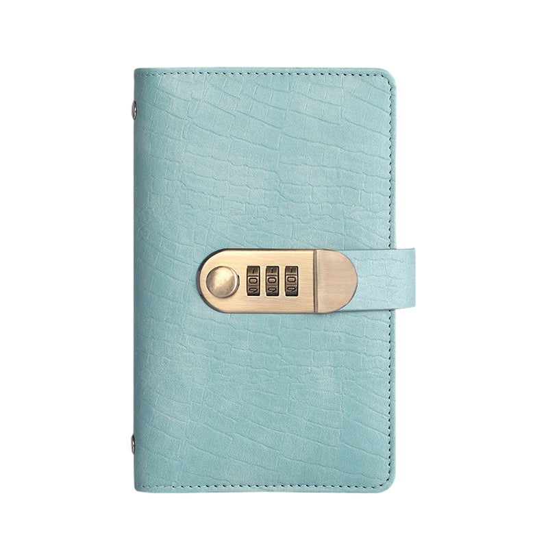 🎁 PU leather ring-bound notebook with a 3-digit resettable combination lock ✉️💸 Large capacity, ideal for storing cash and valuables