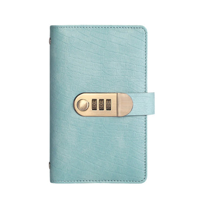 🎁 PU leather ring-bound notebook with a 3-digit resettable combination lock ✉️💸 Large capacity, ideal for storing cash and valuables