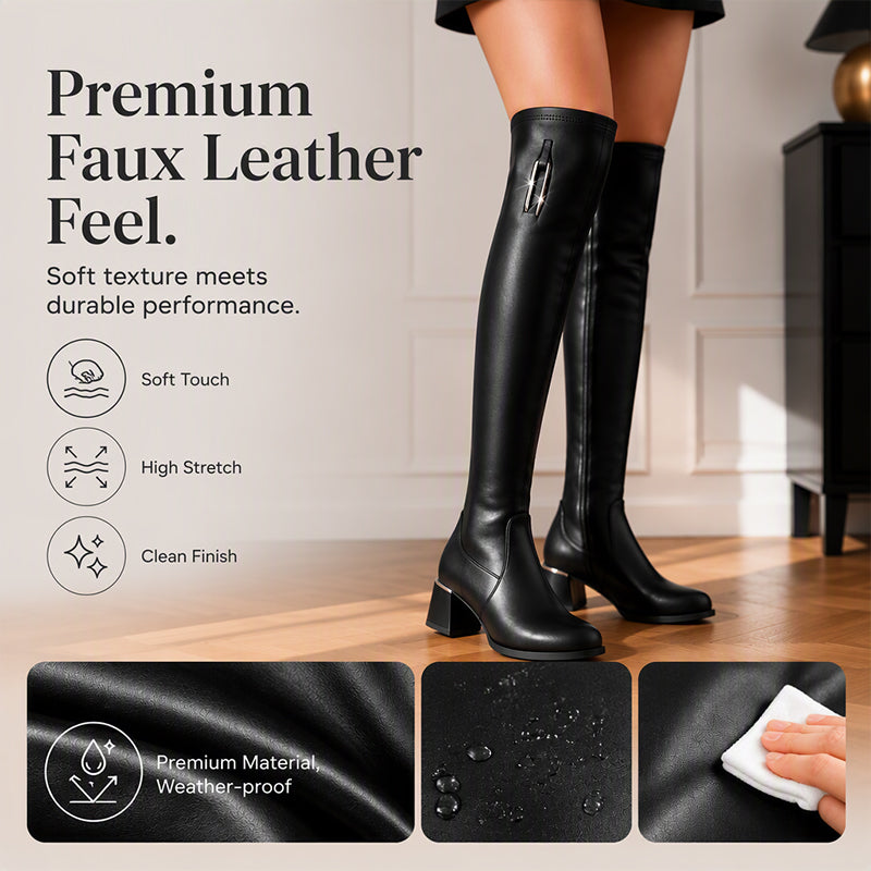 👢Women's Warm Elastic Over-the-Knee Boots ✨