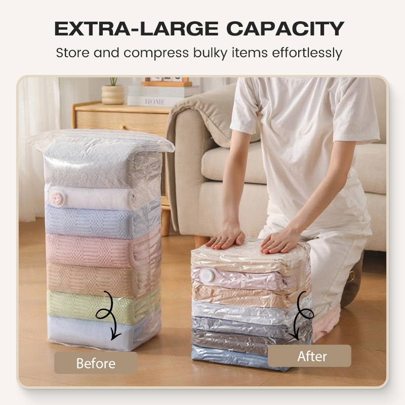 No-Pump Large Vacuum Storage Compression Bags-2