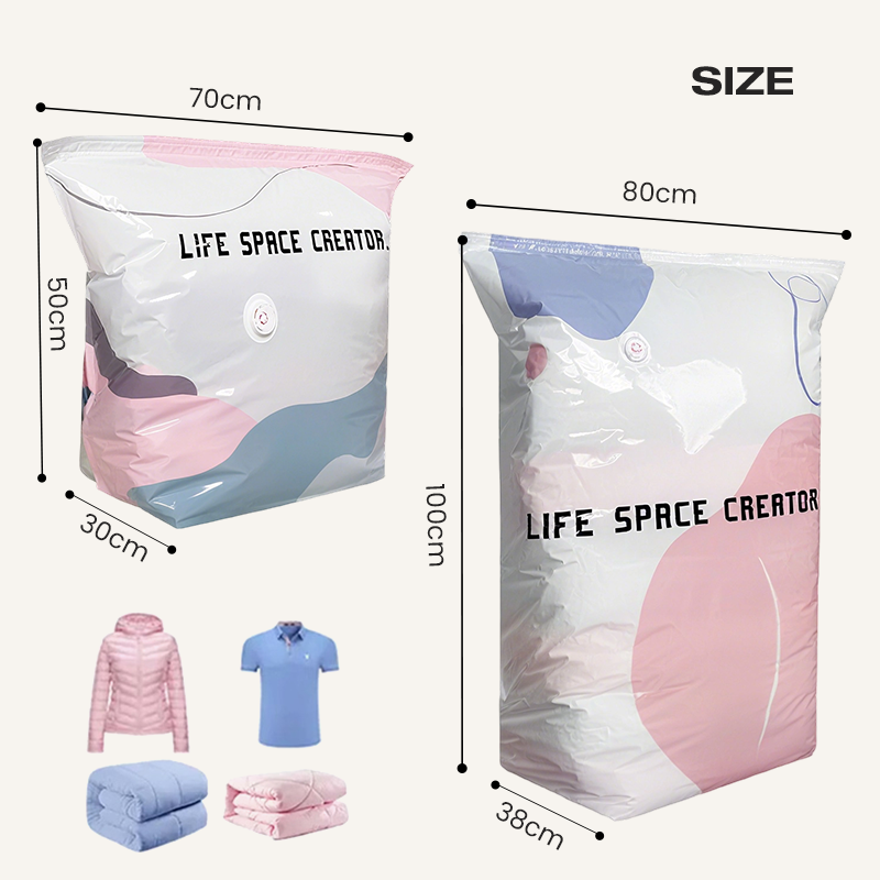 No-Pump Large Vacuum Storage Compression Bags-8