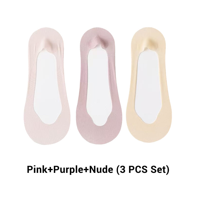 Women's Ultra-Invisible Sheer Mesh Low-Cut Boat Socks-19
