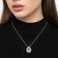 Elegant Blue Teardrop Necklace for Women-6
