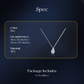 Elegant Blue Teardrop Necklace for Women-8