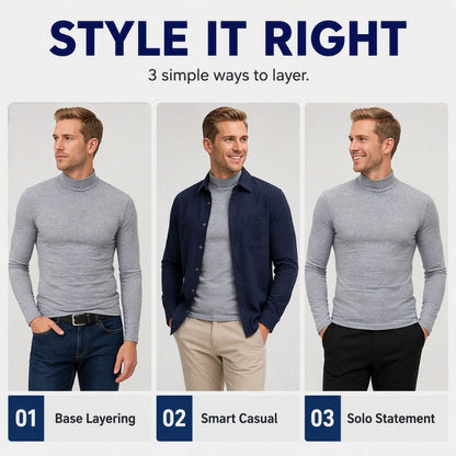 ✨🍂Men's Slim Fit Mock Turtleneck Top
