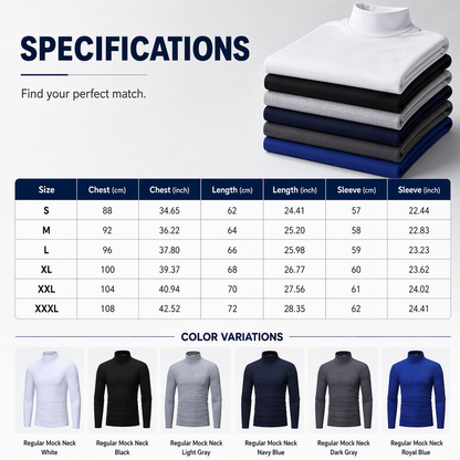✨🍂Men's Slim Fit Mock Turtleneck Top