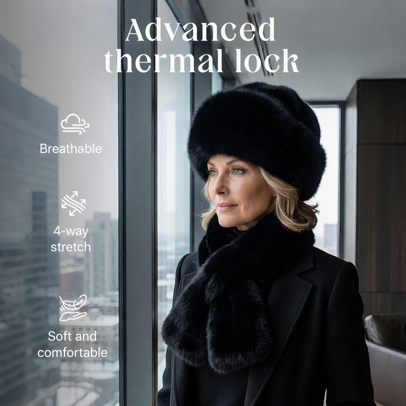 🌸Hot Sale 50% OFF🎩 Winter Plush Scarf & Hat Set –Full Head & Neck Coverage, Blocks Severe Cold