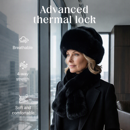 🌸Hot Sale 50% OFF🎩 Winter Plush Scarf & Hat Set –Full Head & Neck Coverage, Blocks Severe Cold