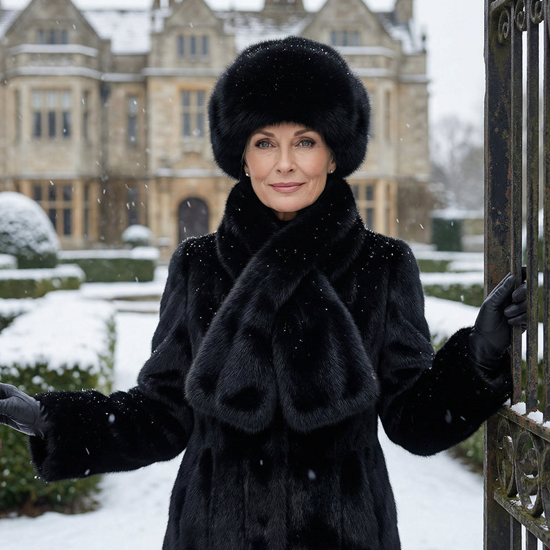 🌸Hot Sale 50% OFF🎩 Winter Plush Scarf & Hat Set –Full Head & Neck Coverage, Blocks Severe Cold