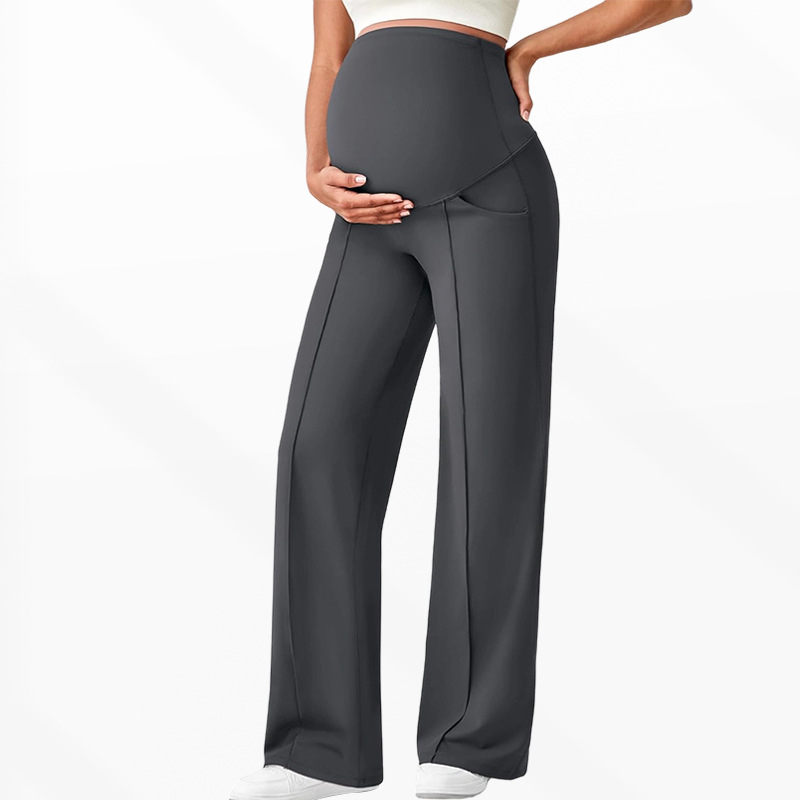🤰High-Waist Bump Support, Maternity Comfort – Pregnancy Lounge Pants, Secure & Cozy ✨