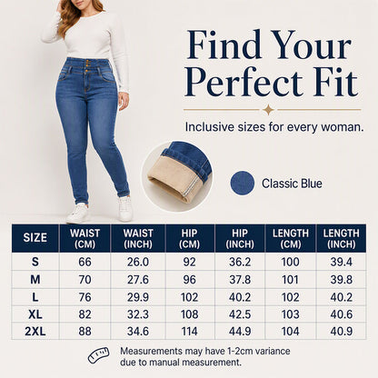 🌸Hot Sale 50% OFF💖Women's High-Waisted Warm-Lined Skinny Jeans